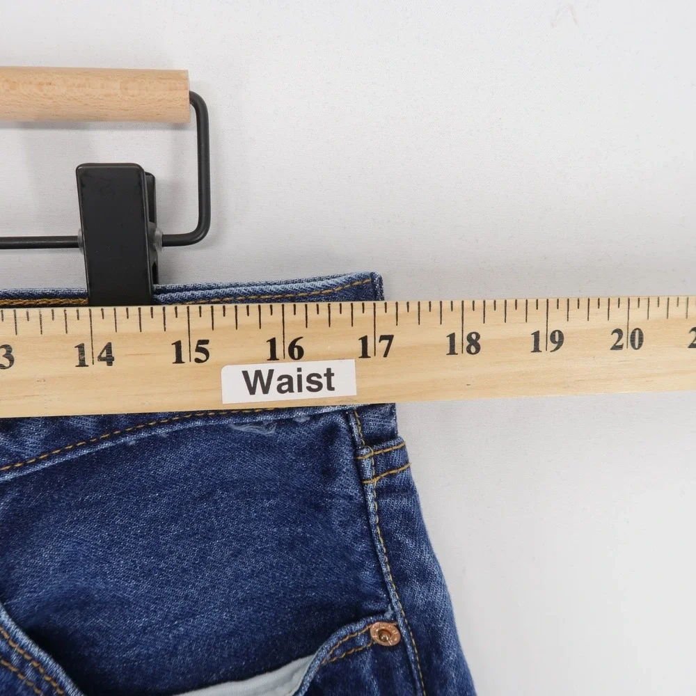 Vintage Levis 501 Jeans Mens 36x30 (34x26) Blue Original Fit Straight Button Fly - Picture 6 of 14